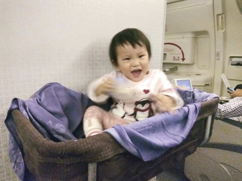 Korean air shop bassinet seat